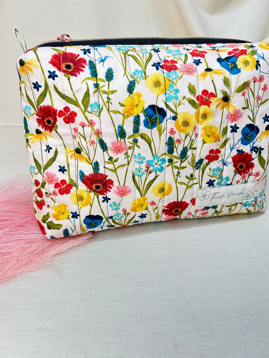 Spring Flowers Makeup Bag