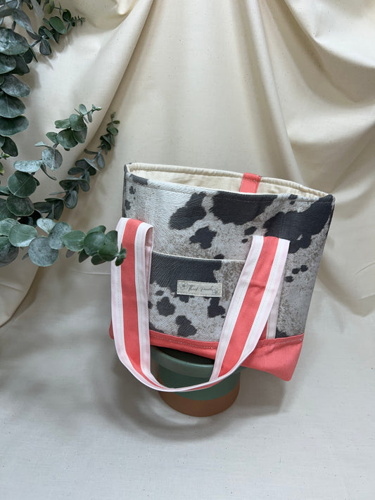 Baby Cow Girl Tote / Mini Analog Bag