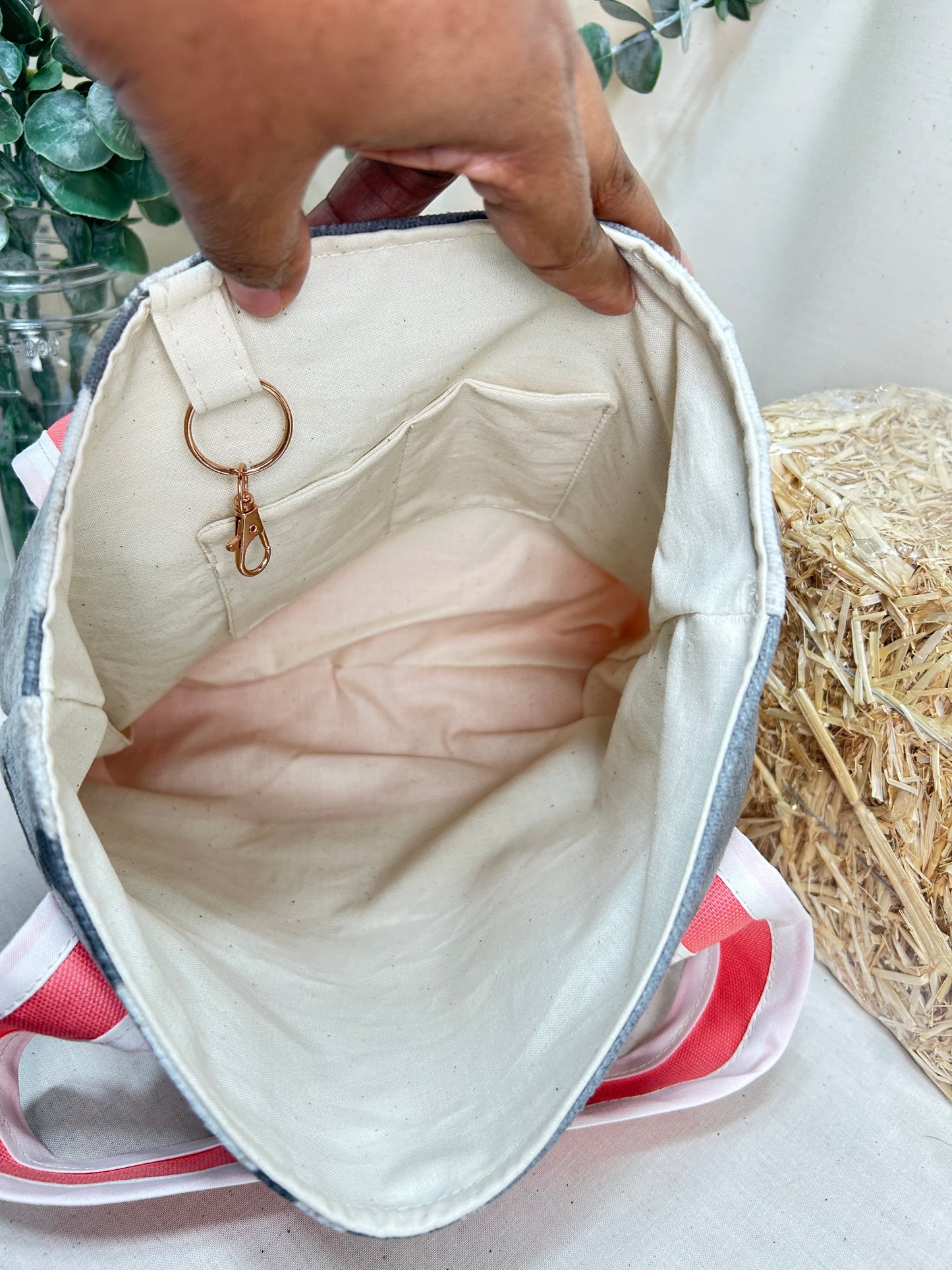 Baby Cow Girl Tote / Mini Analog Bag