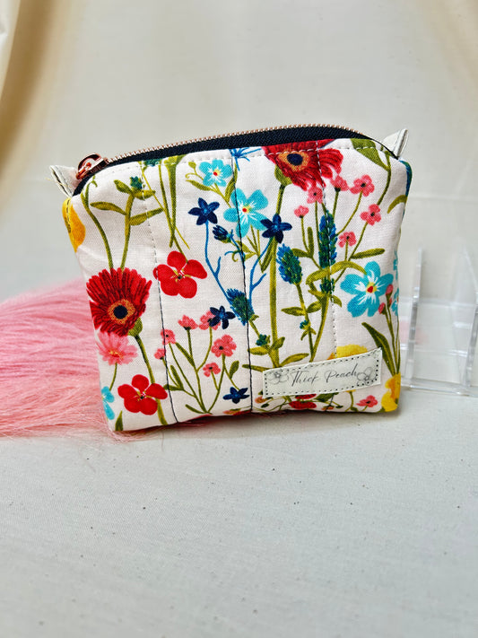 Spring Flowers Keychain Wallet